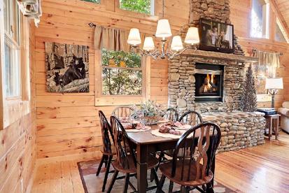 #Gatlinburgcabins, #Pigeonforgecabins,  dining room table